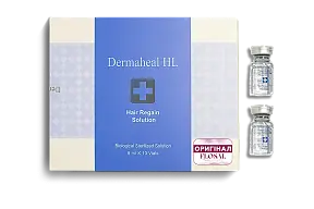 УПАКОВКА Мезококтейль для відновлення зростання і структури волосся Dermaheal HL, 10 флаконів