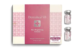 УПАКОВКА Мезококтейль з освітлюючим та ревіталізуючим ефектами Dermaheal SB, 10 флаконів
